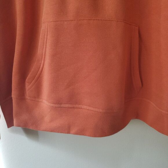 Primark Cares Womens M Oversized Loose Fit Hoodie Pullover Sweatshirt Orange - Picture 2 of 9